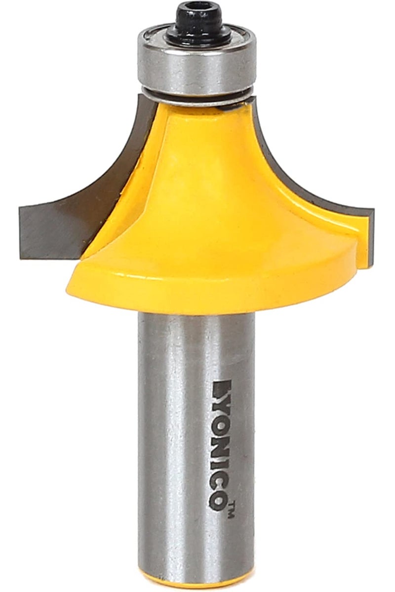 YONICO 13166 1/2-Inch Radius Round Over Edge Forming Router Bit 1/2-Inch Shank - Image 1